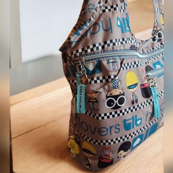 Harajuku Lovers By Gwen Stefani Multicolor Graphic Tote Bag Y2K - Picture 3 of 11